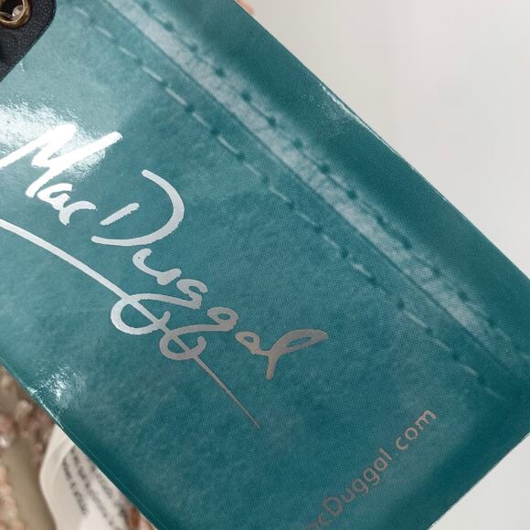 MAC DUGGAL Dress Size 10 Evening Gown Sequin Sleeveless High Neck Bead Midi NEW - Picture 3 of 7